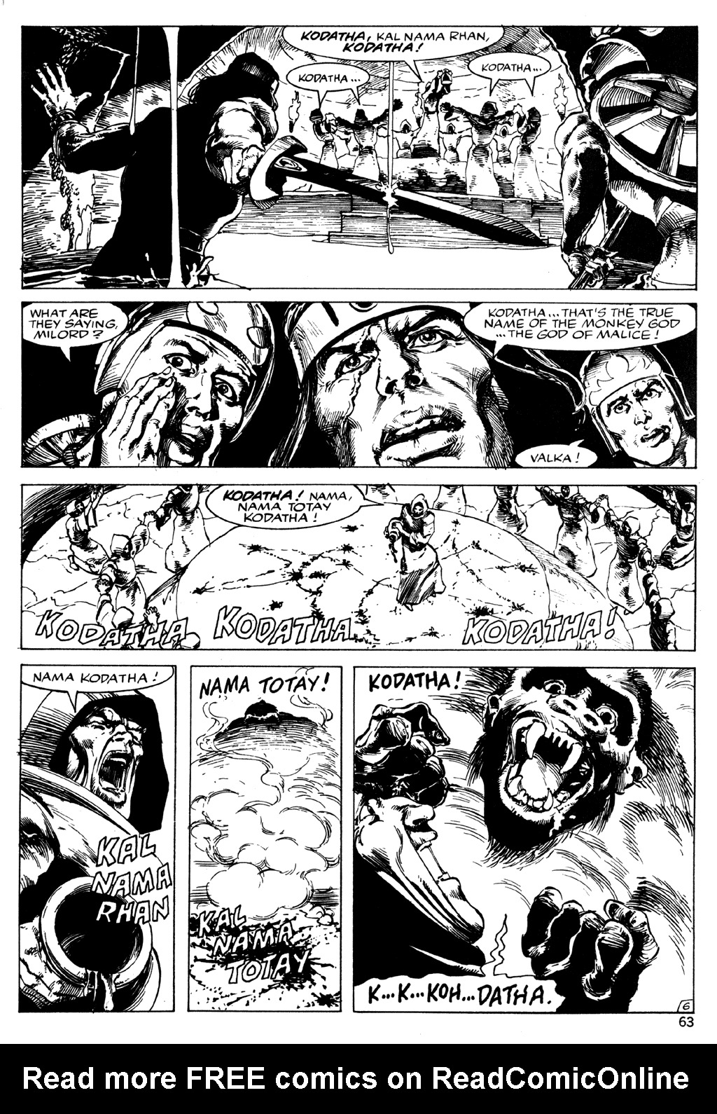 Read online The Savage Sword Of Conan comic -  Issue #120 - 64