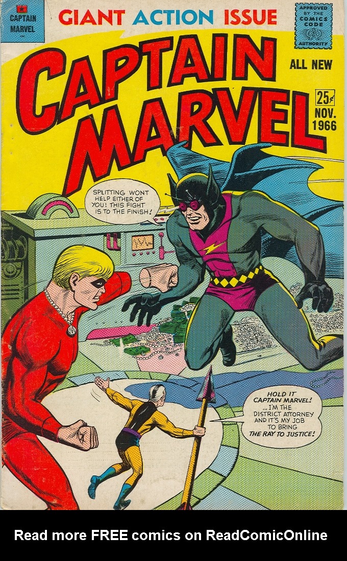 Read online Captain Marvel (1966) comic -  Issue #4 - 1