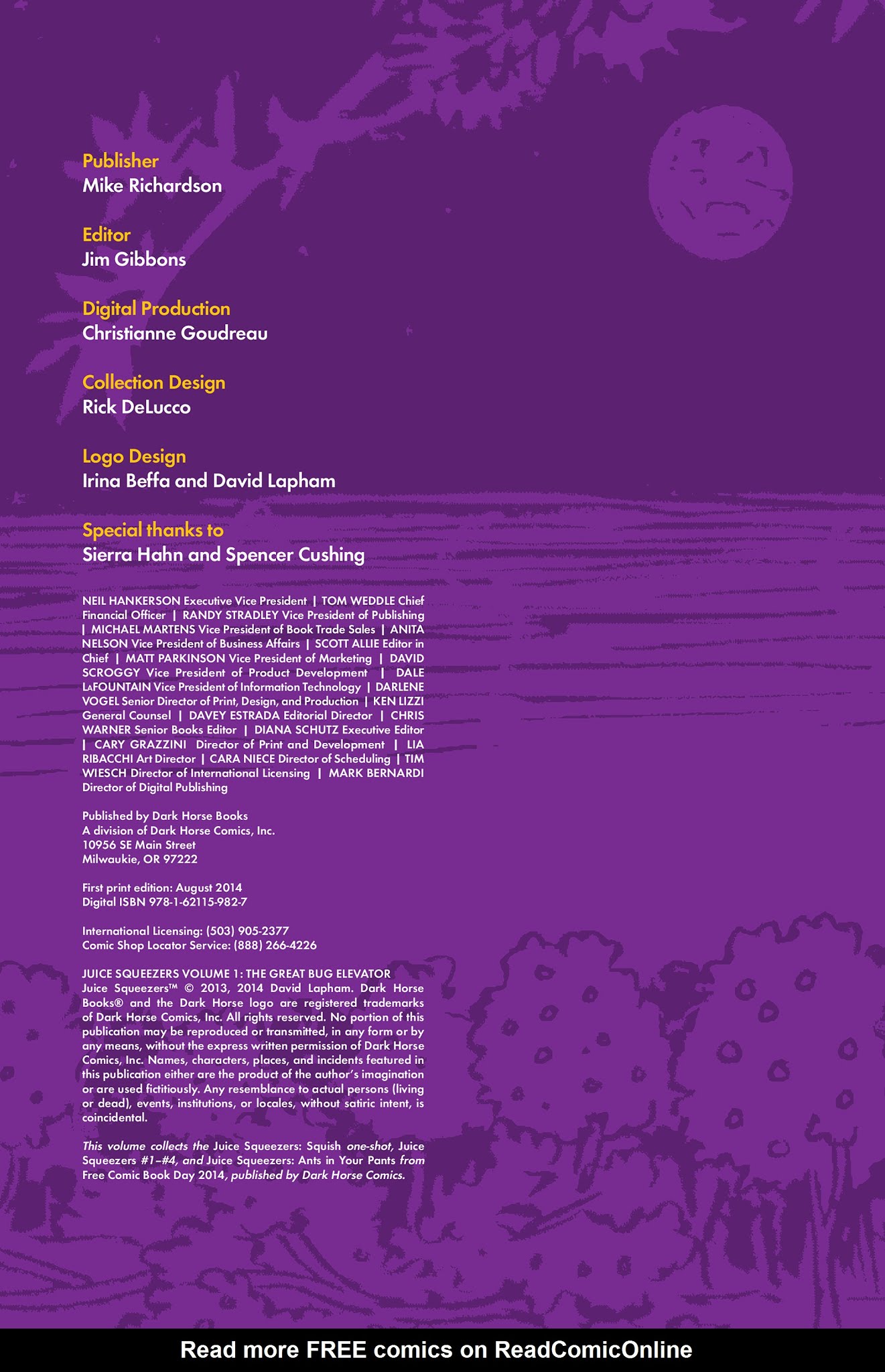 Read online Juice Squeezers: The Great Bug Elevator comic -  Issue # TPB - 5