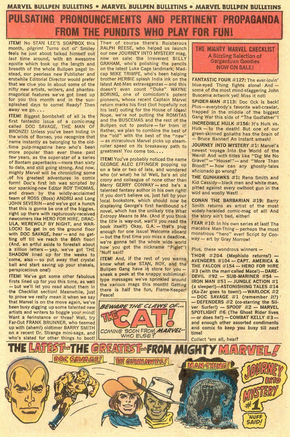 Read online Jungle Action (1972) comic -  Issue #1 - 10