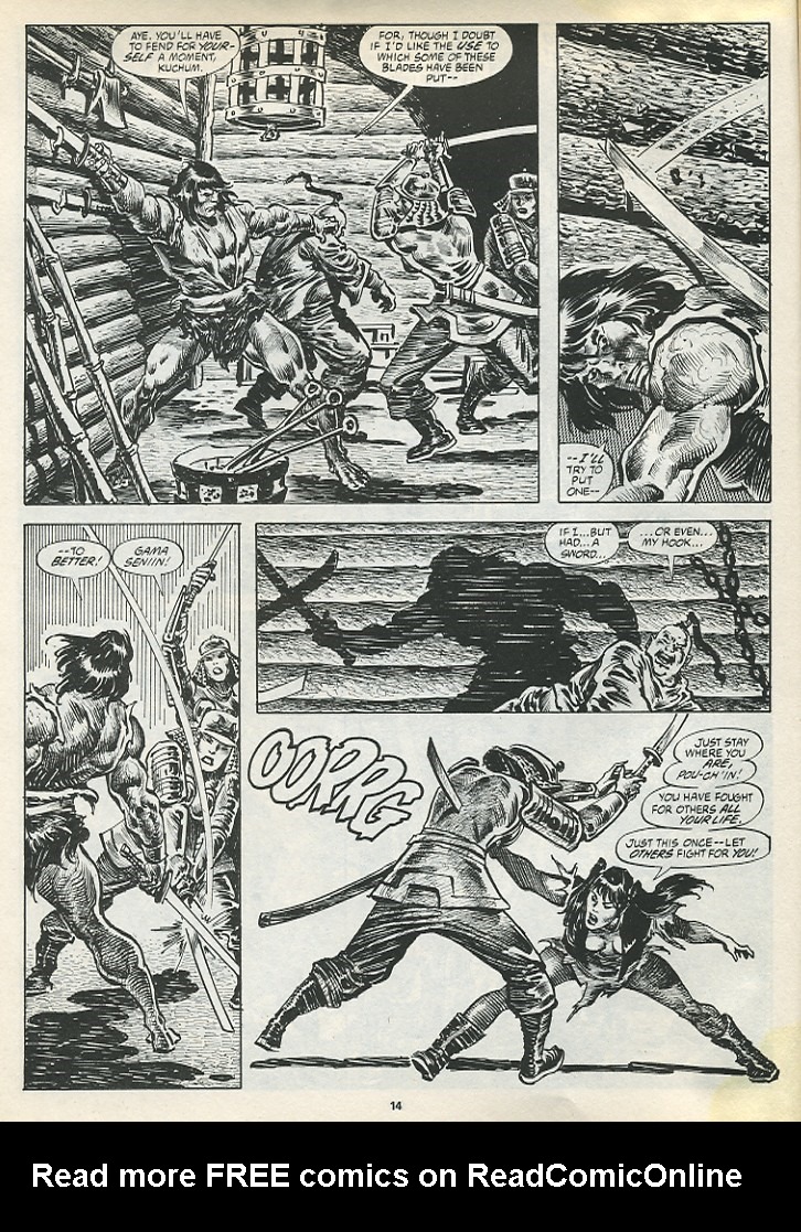 Read online The Savage Sword Of Conan comic -  Issue #195 - 16