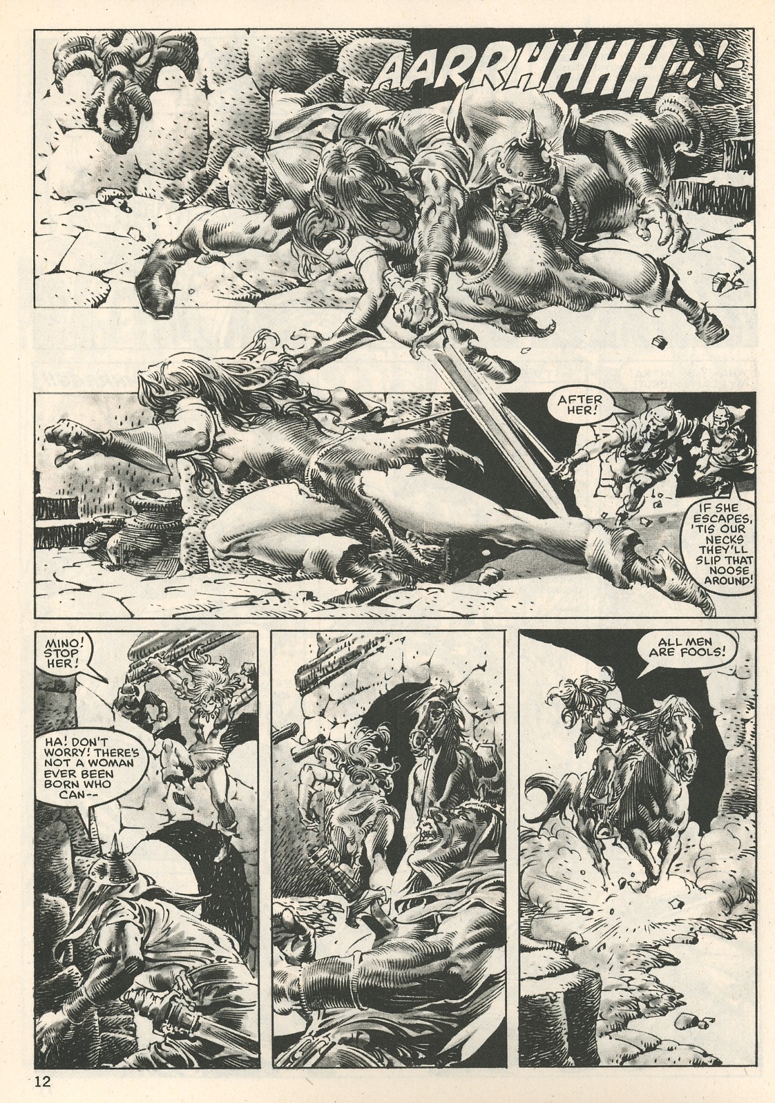 Read online The Savage Sword Of Conan comic -  Issue #107 - 12