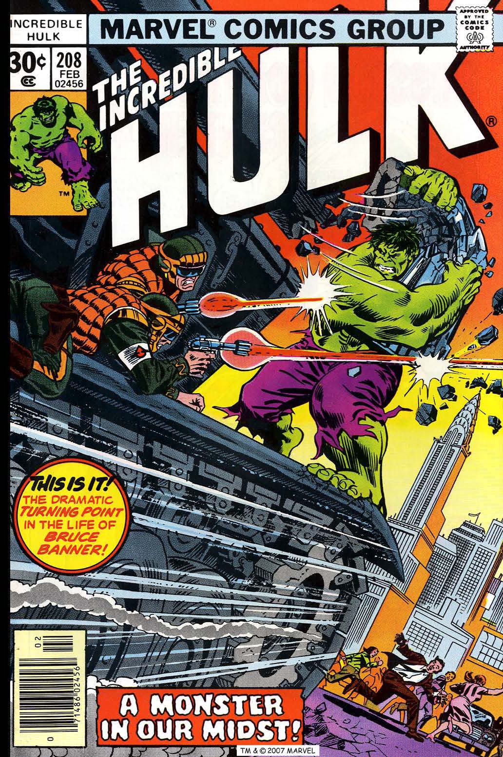 Read online The Incredible Hulk (1968) comic -  Issue #208 - 1