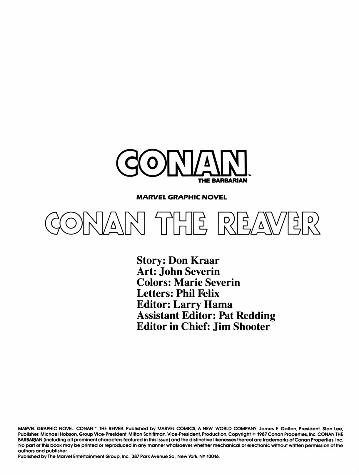 Read online Marvel Graphic Novel comic -  Issue #28 - Conan - The Reaver - 2