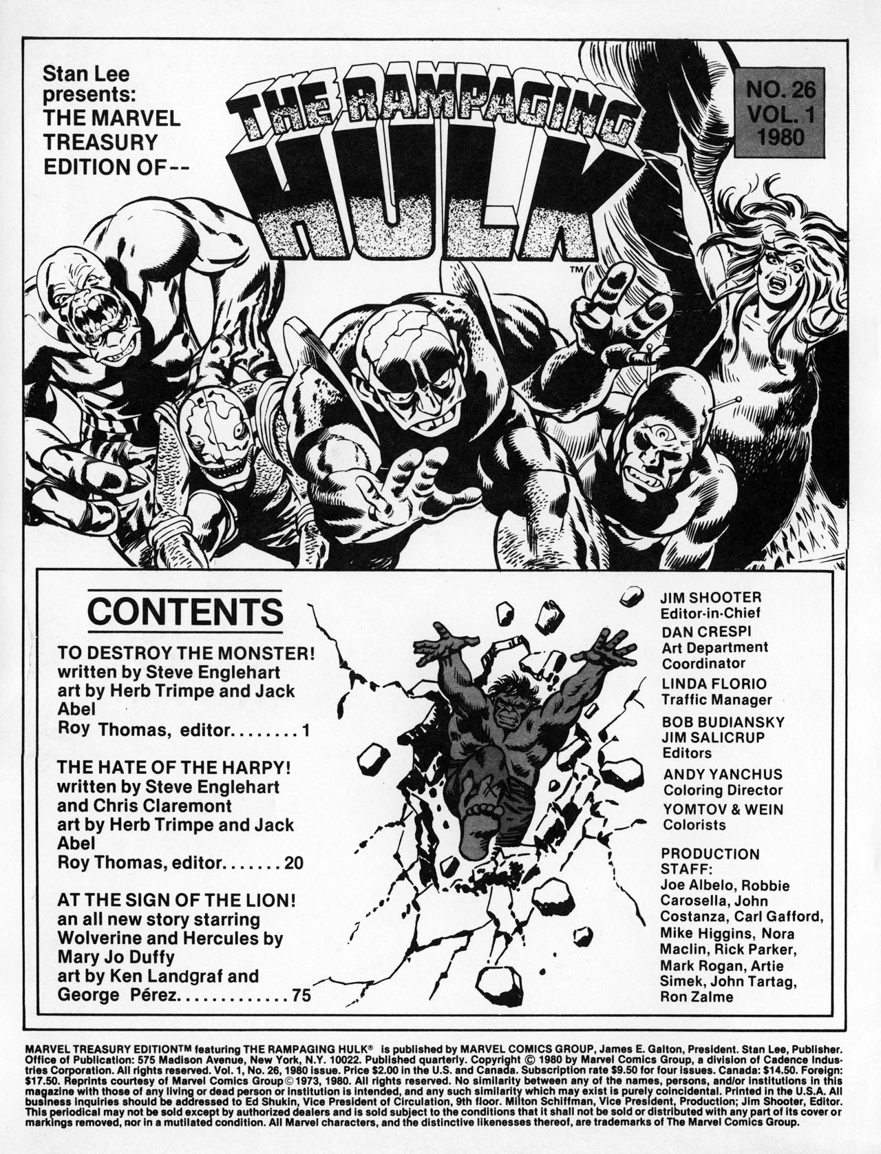 Read online Marvel Treasury Edition comic -  Issue #26 - 2