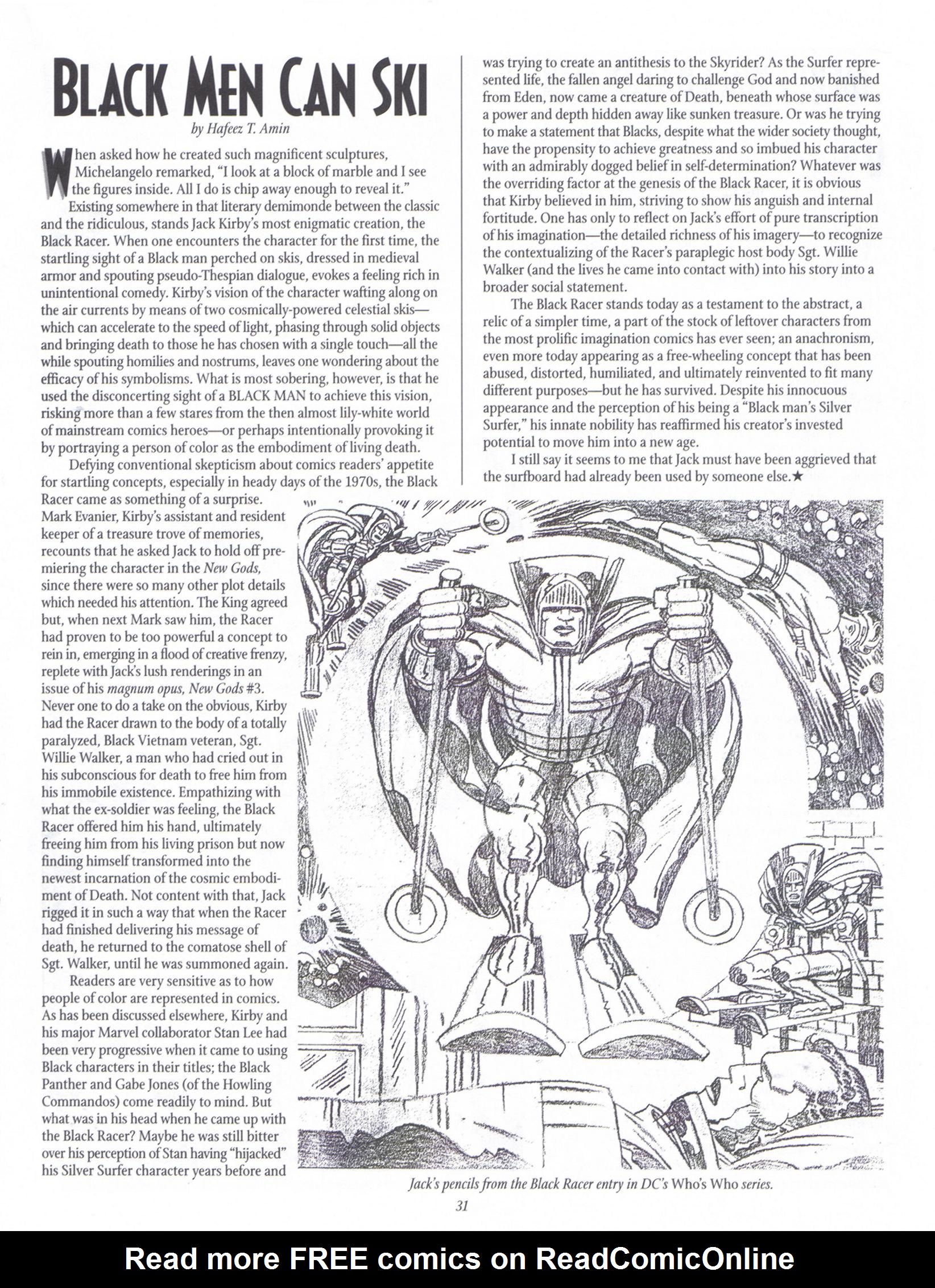 Read online The Jack Kirby Collector comic -  Issue #21 - 31