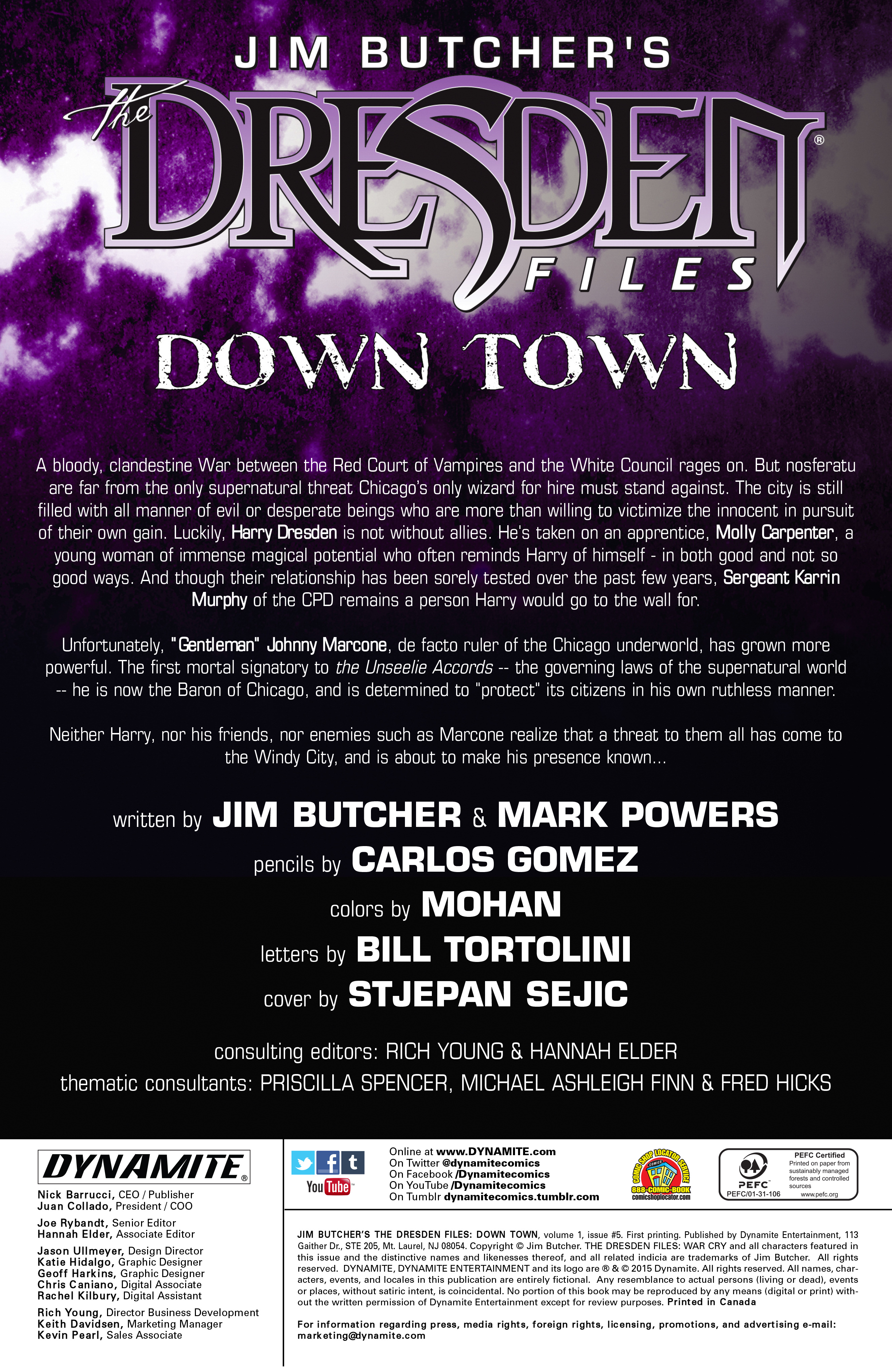 Read online Jim Butcher's The Dresden Files: Down Town comic -  Issue #5 - 2