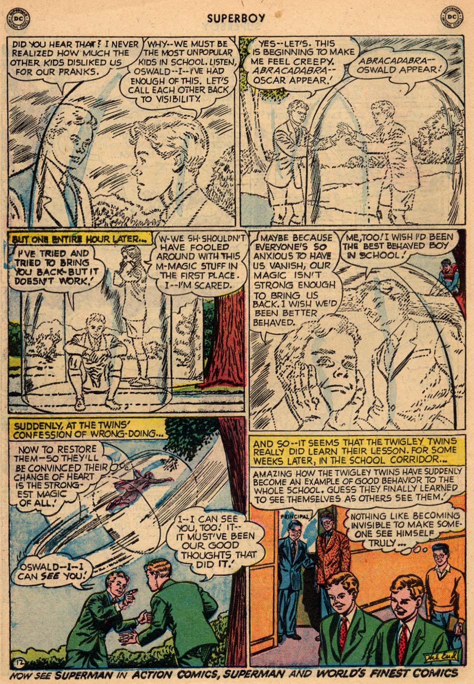 Read online Superboy (1949) comic -  Issue #13 - 41