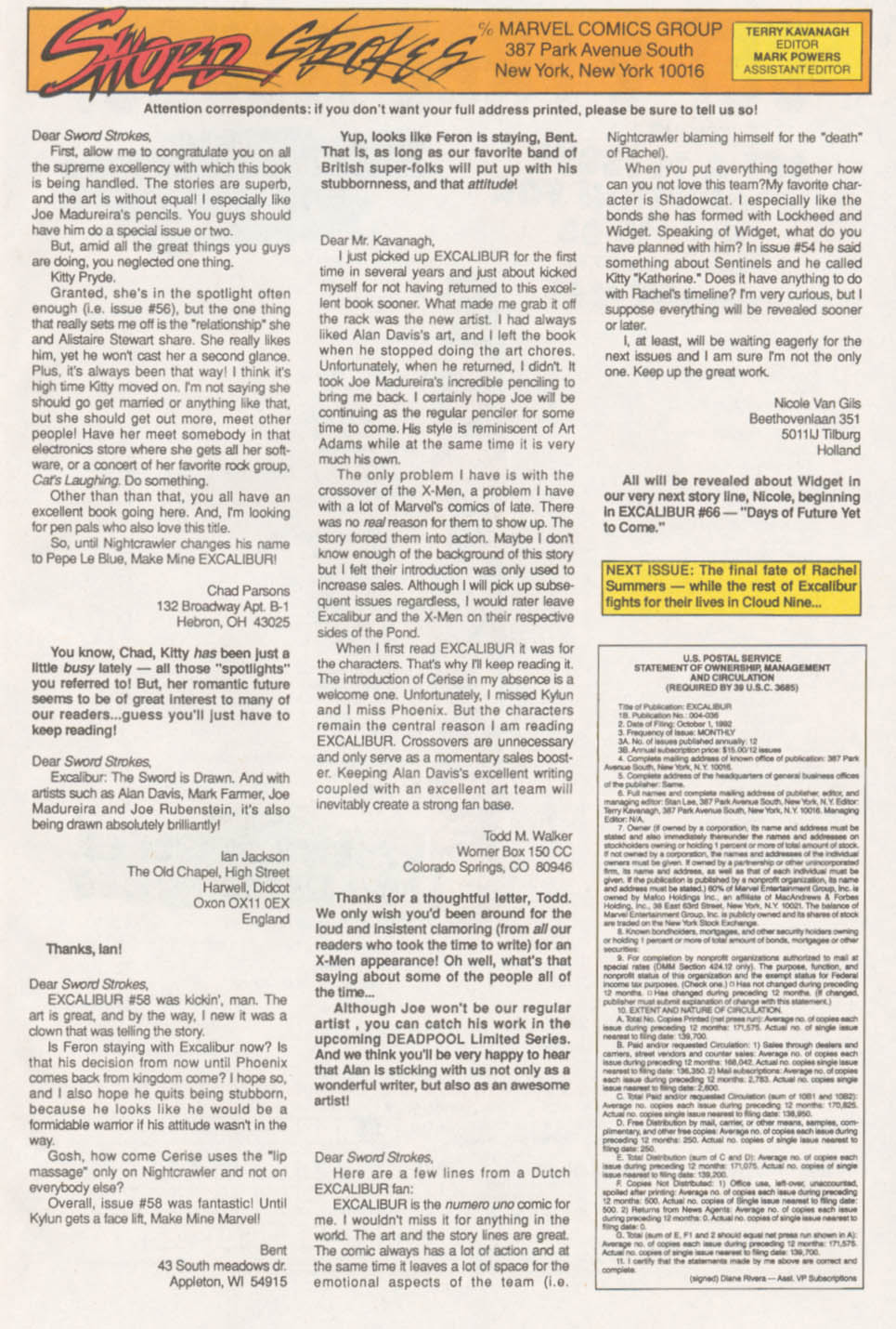 Read online Excalibur (1988) comic -  Issue #63 - 24