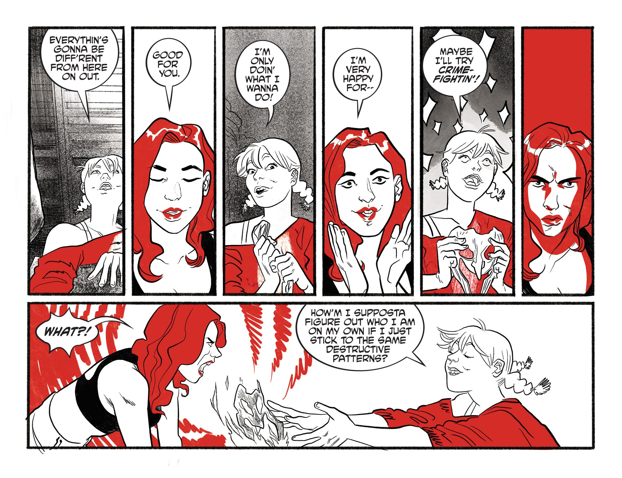 Read online Harley Quinn Black   White   Red comic -  Issue #7 - 8