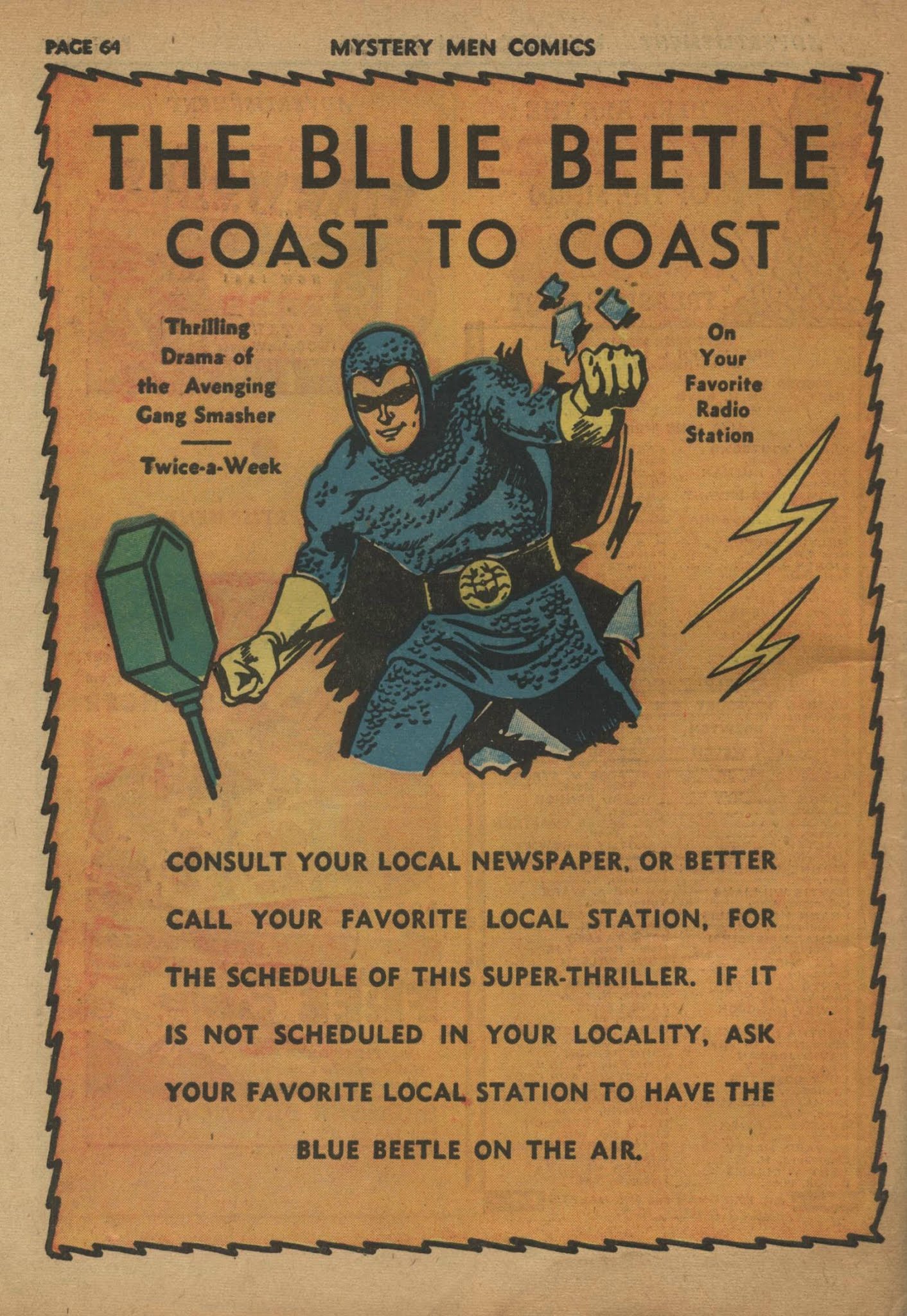 Read online Mystery Men Comics comic -  Issue #24 - 66