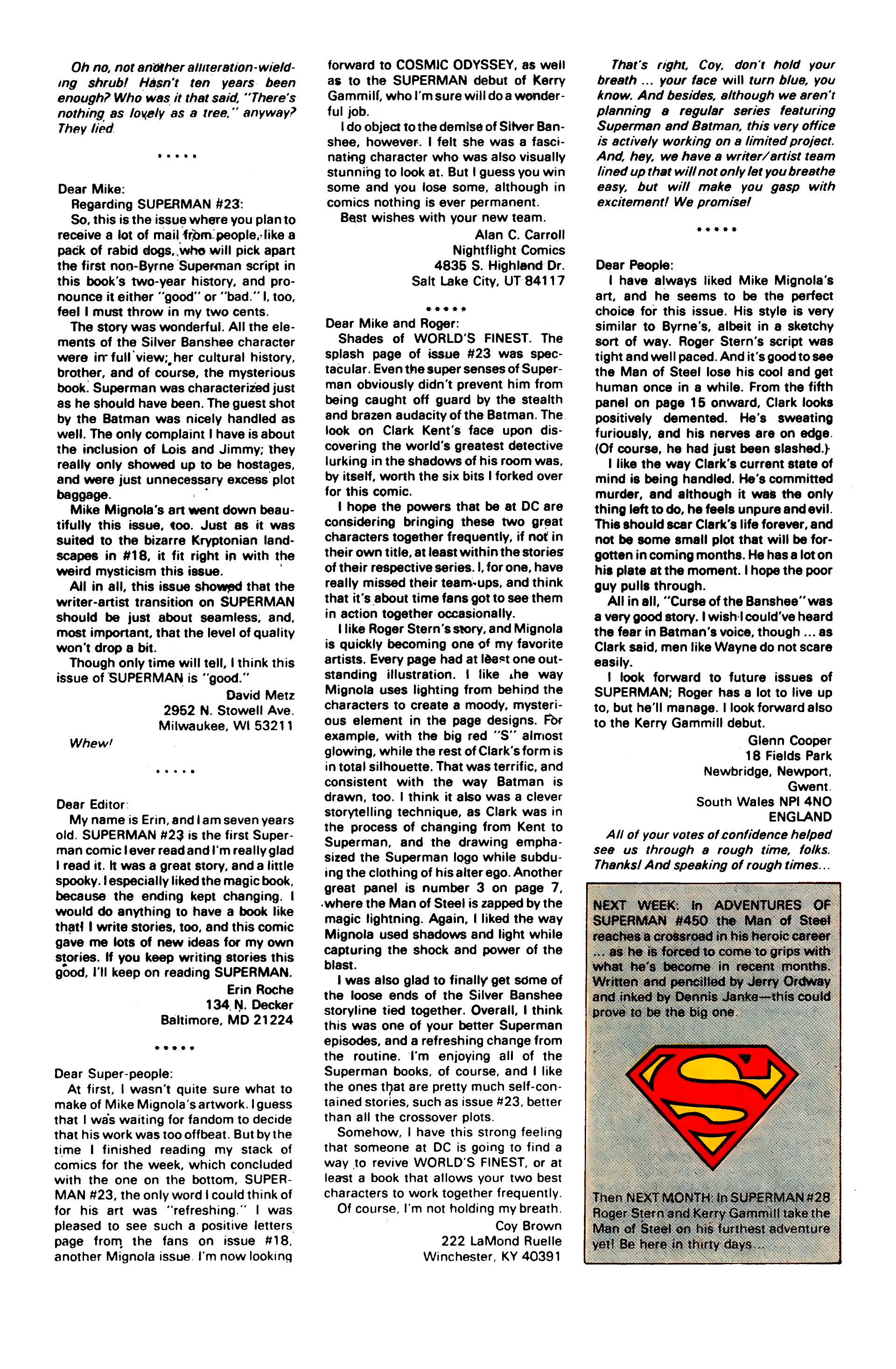 Read online Superman (1987) comic -  Issue #27 - 25