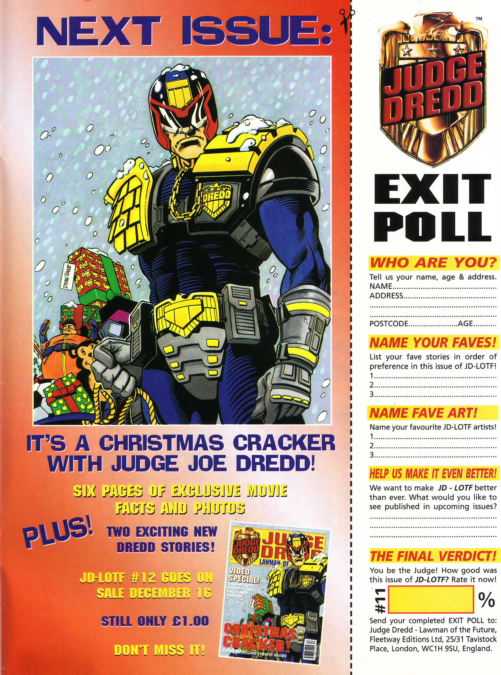 Read online Judge Dredd Lawman of the Future comic -  Issue #11 - 34