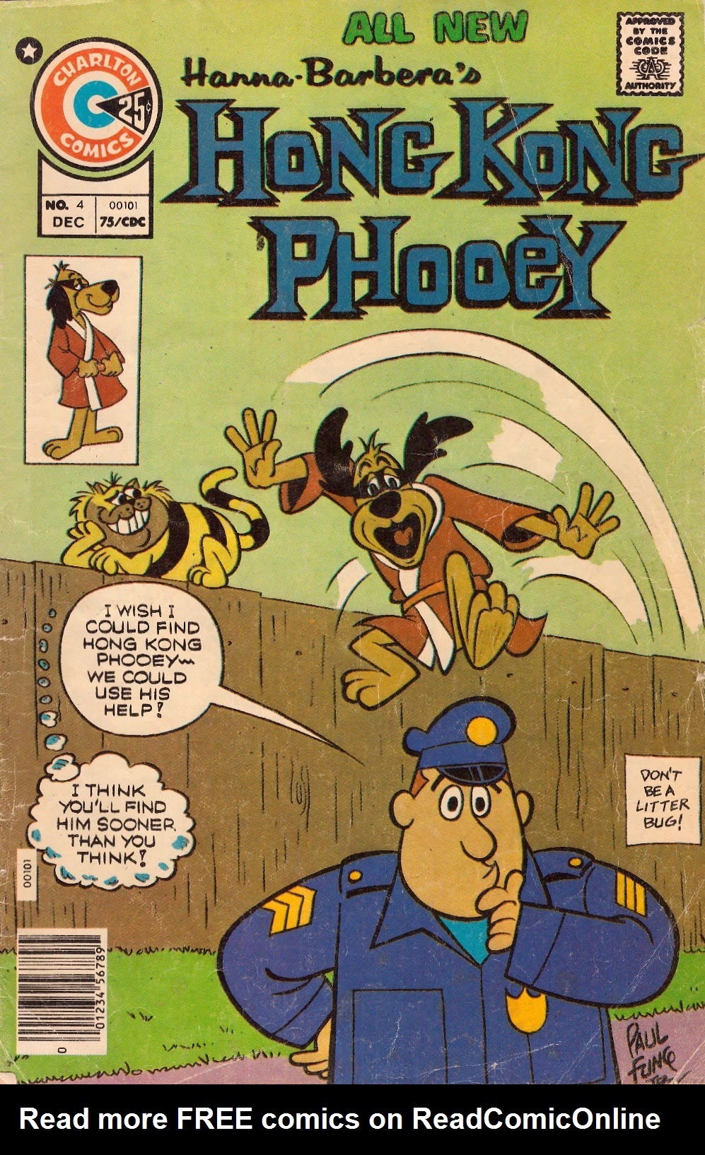 Read online Hong Kong Phooey comic -  Issue #4 - 1