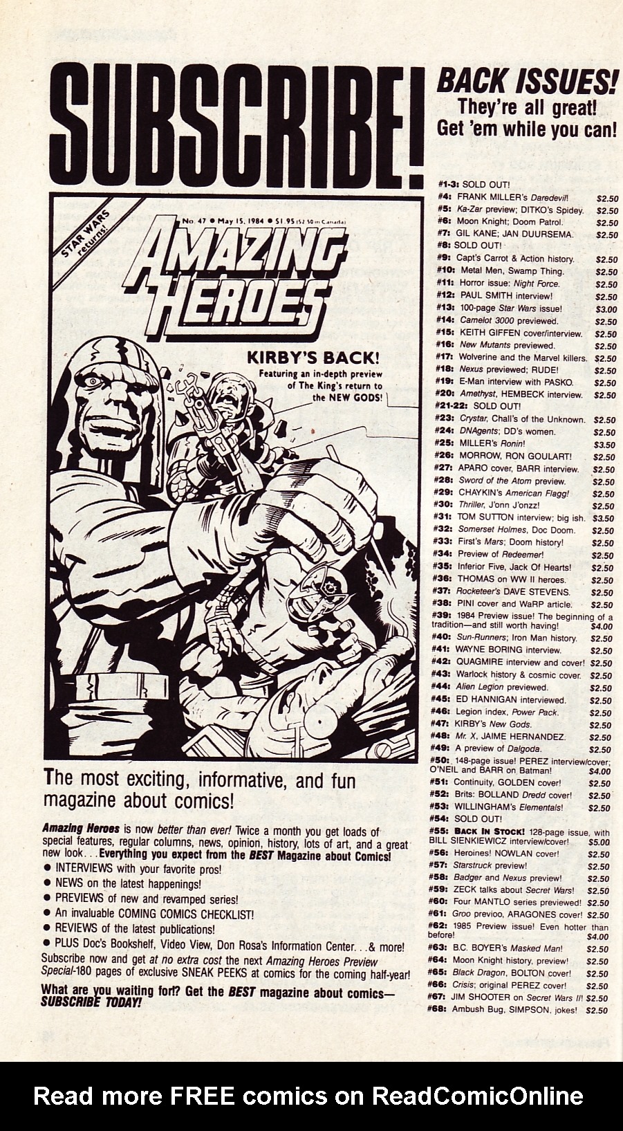 Read online Amazing Heroes comic -  Issue #134 - 20