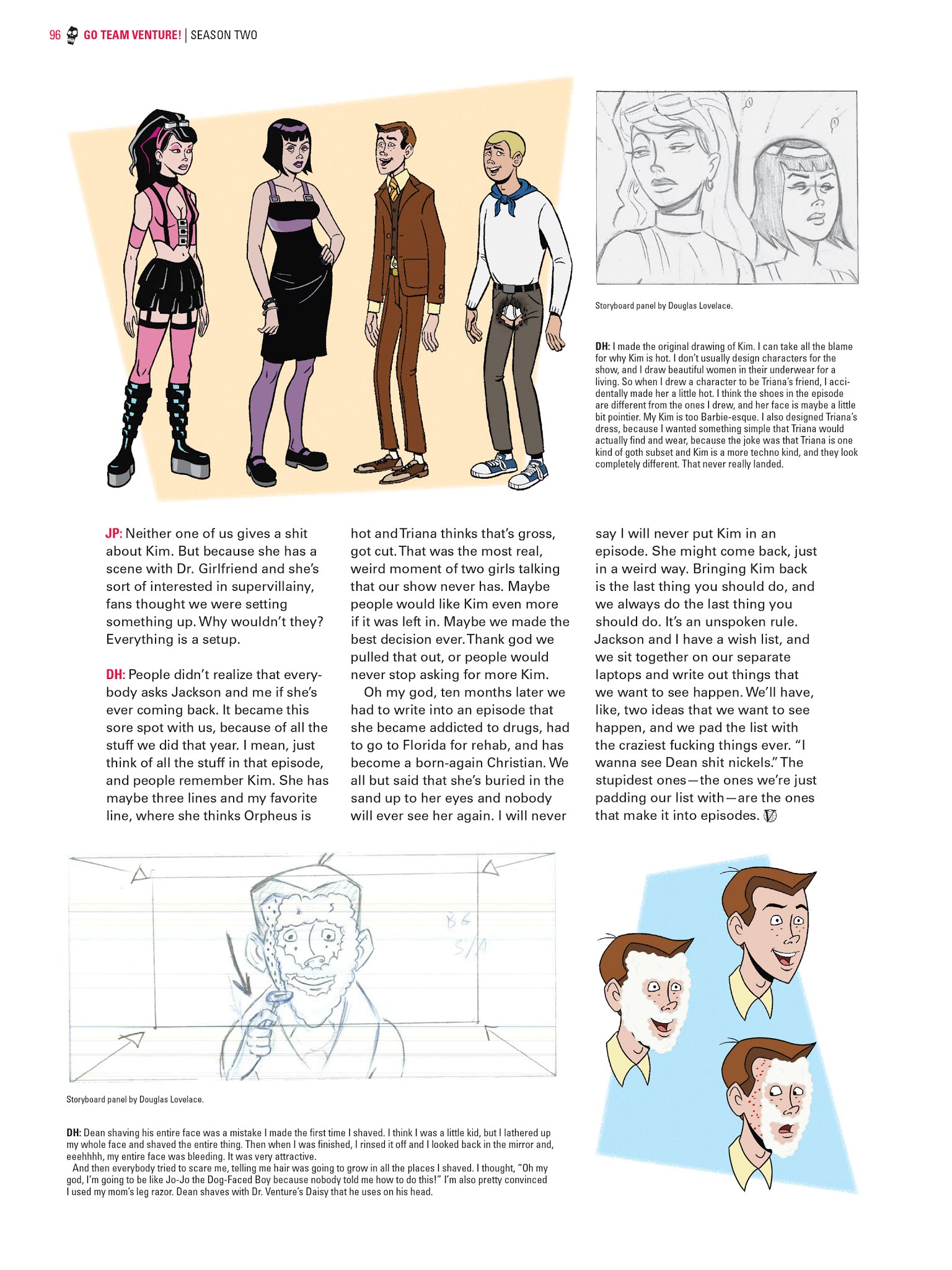 Read online Go Team Venture!: The Art and Making of The Venture Bros. comic -  Issue # TPB (Part 1) - 96