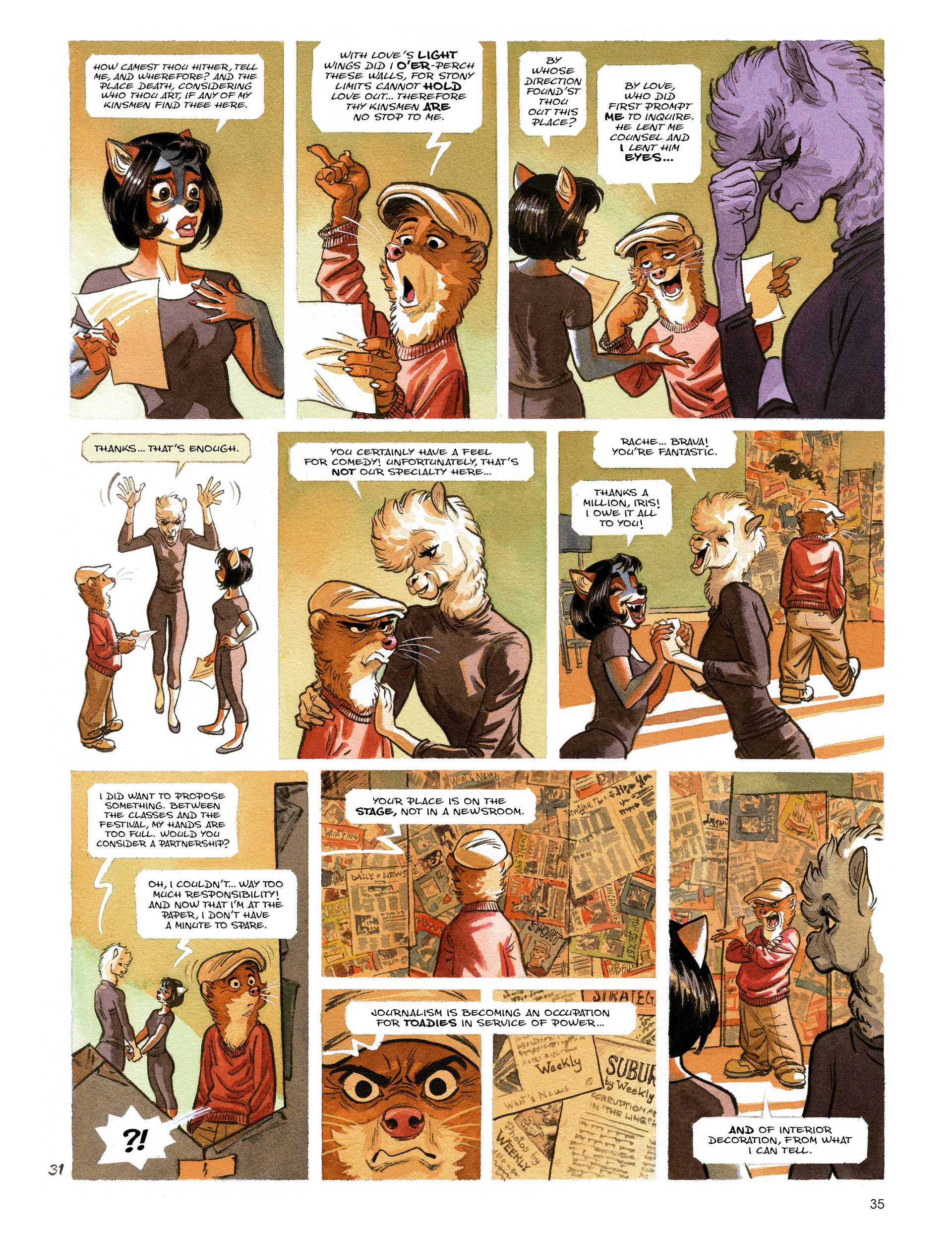 Read online Blacksad: They All Fall Down · Part One comic -  Issue # TPB - 37