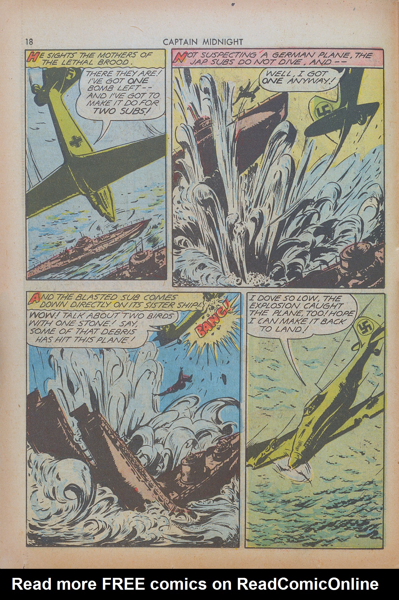 Read online Captain Midnight (1942) comic -  Issue #8 - 18