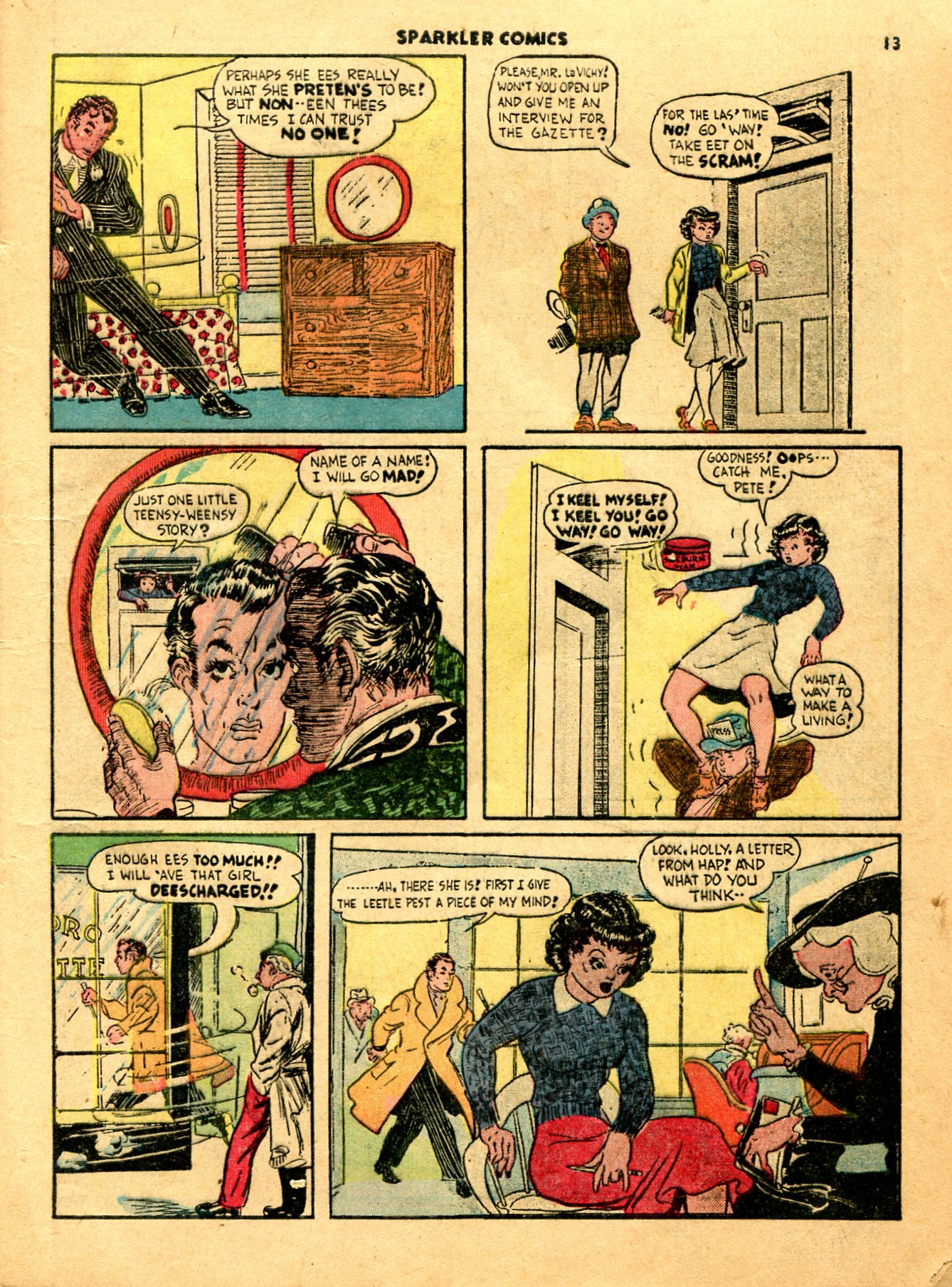 Read online Sparkler Comics comic -  Issue #11 - 15