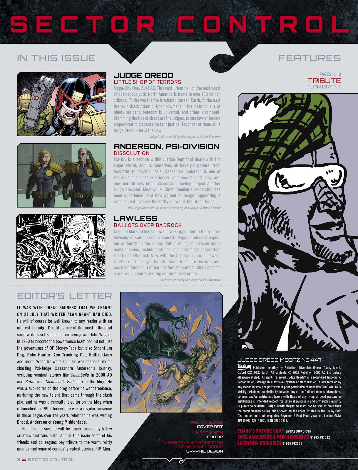 Judge Dredd Megazine (Vol. 5) issue 447 - Page 3