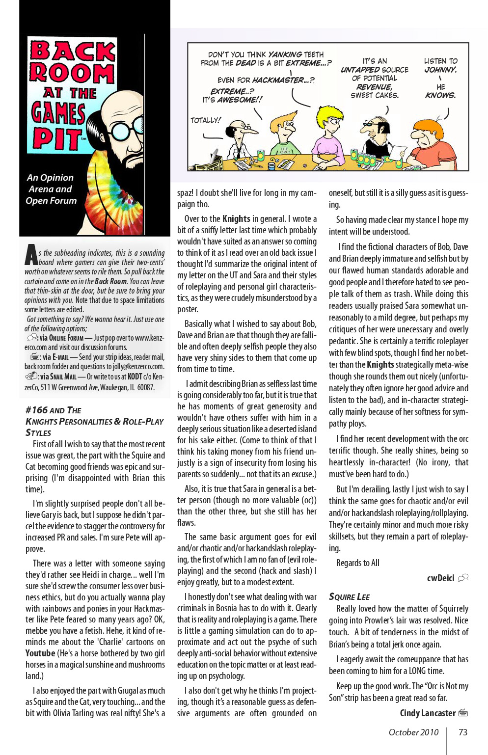 Read online Knights of the Dinner Table comic -  Issue #168 - 75