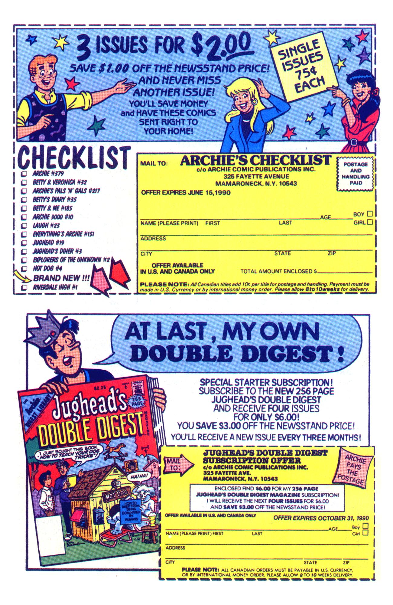 Read online Archie Giant Series Magazine comic -  Issue #608 - 12