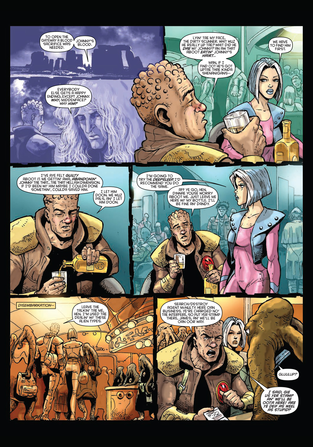 Read online Strontium Dog: The Life and Death of Johnny Alpha: The Project comic -  Issue # TPB - 27