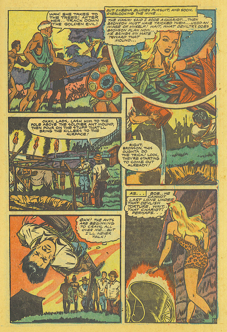 Read online Sheena, Queen of the Jungle (1942) comic -  Issue #13 - 10
