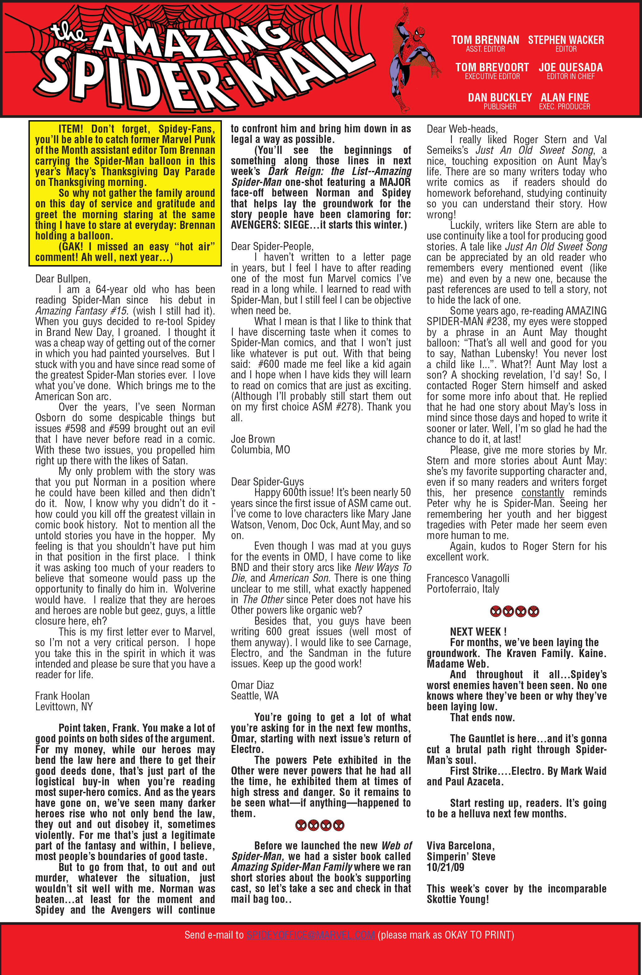 Read online The Amazing Spider-Man (1963) comic -  Issue #611 - 23