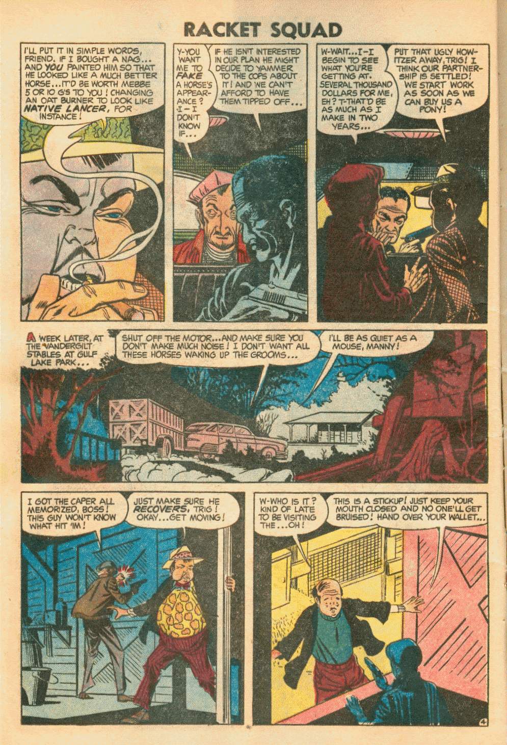 Read online Racket Squad in Action comic -  Issue #11 - 12