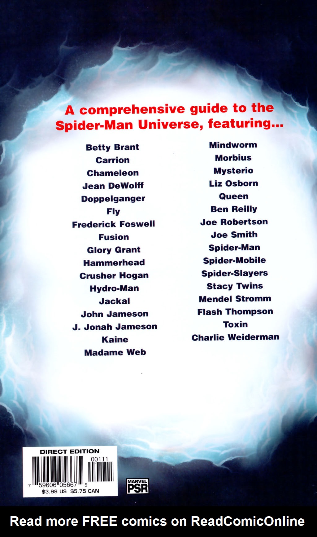 Read online Official Handbook of the Marvel Universe: Spider-Man 2005 comic -  Issue # Full - 52