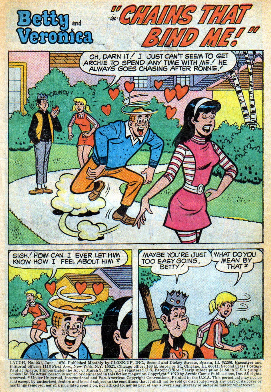 Read online Laugh (Comics) comic -  Issue #231 - 2