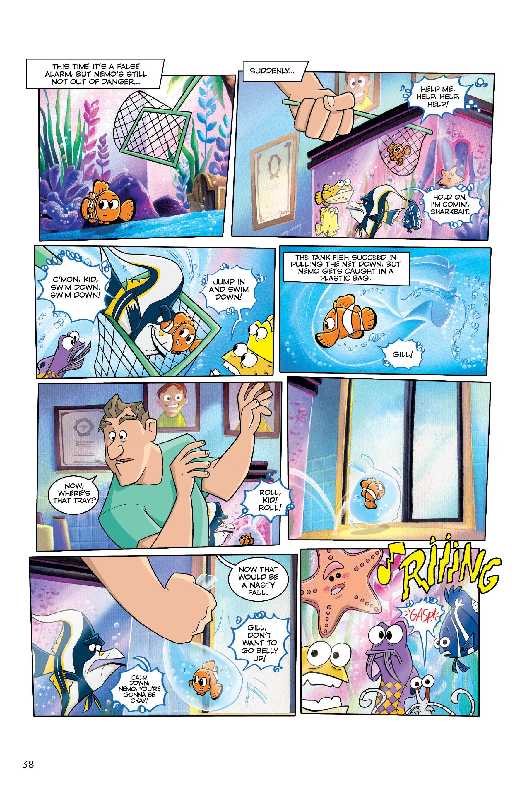 Read online Disney/PIXAR Finding Nemo and Finding Dory: The Story of the Movies in Comics comic -  Issue # TPB - 38