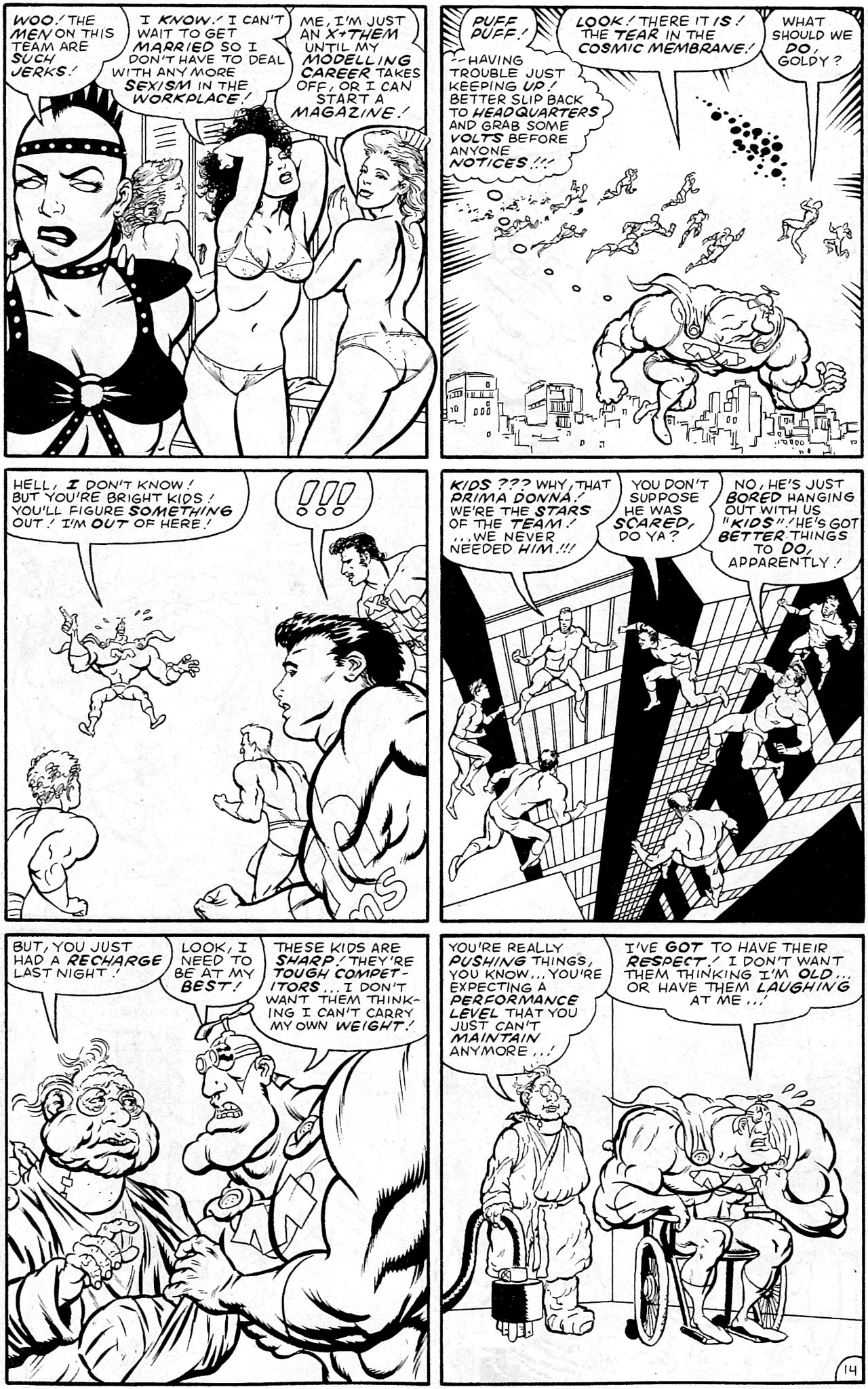 Read online Megaton Man Meets The Uncatergorizable X-Them comic -  Issue # Full - 16