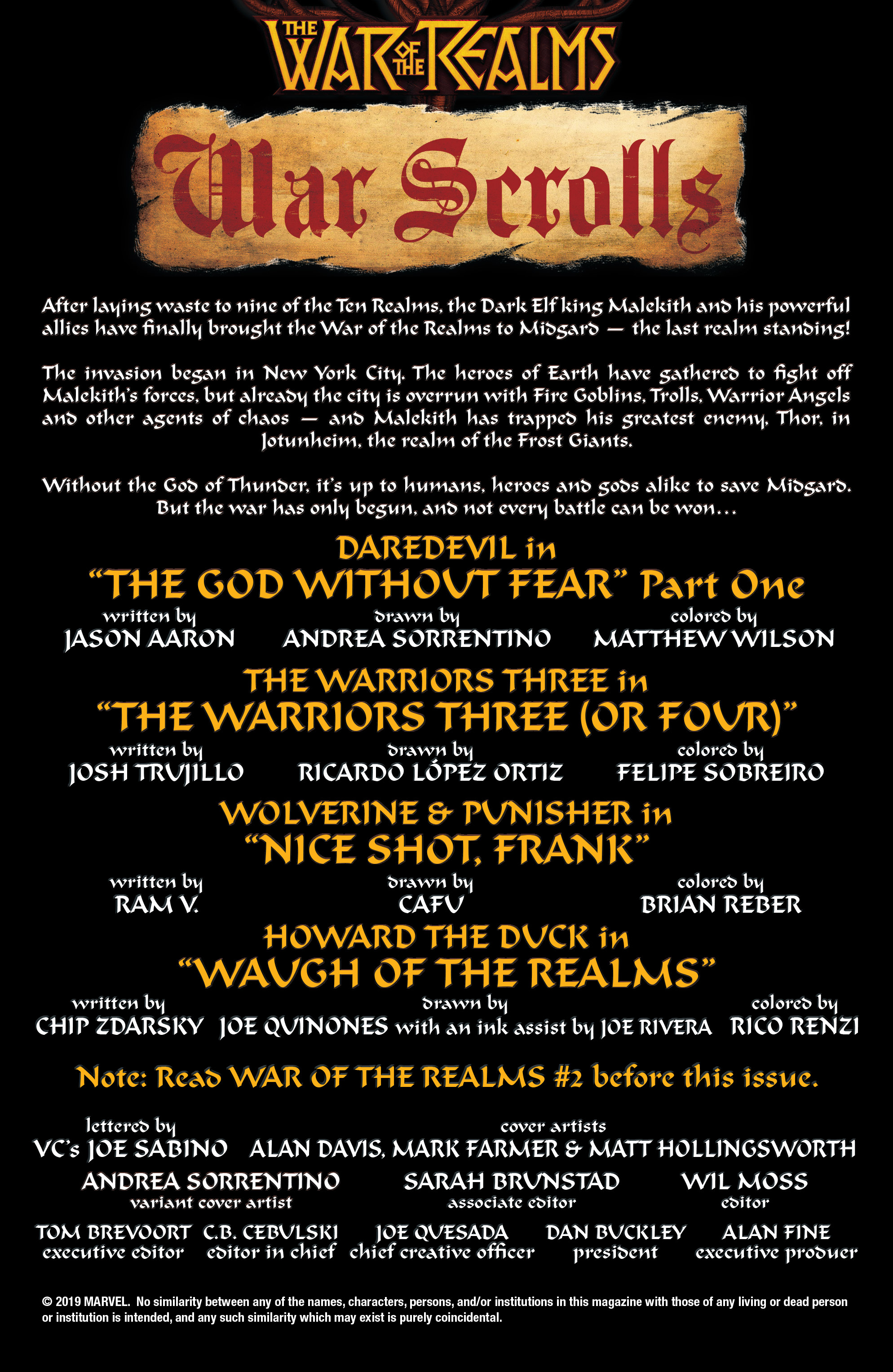 Read online War of the Realms: War Scrolls comic -  Issue #1 - 2