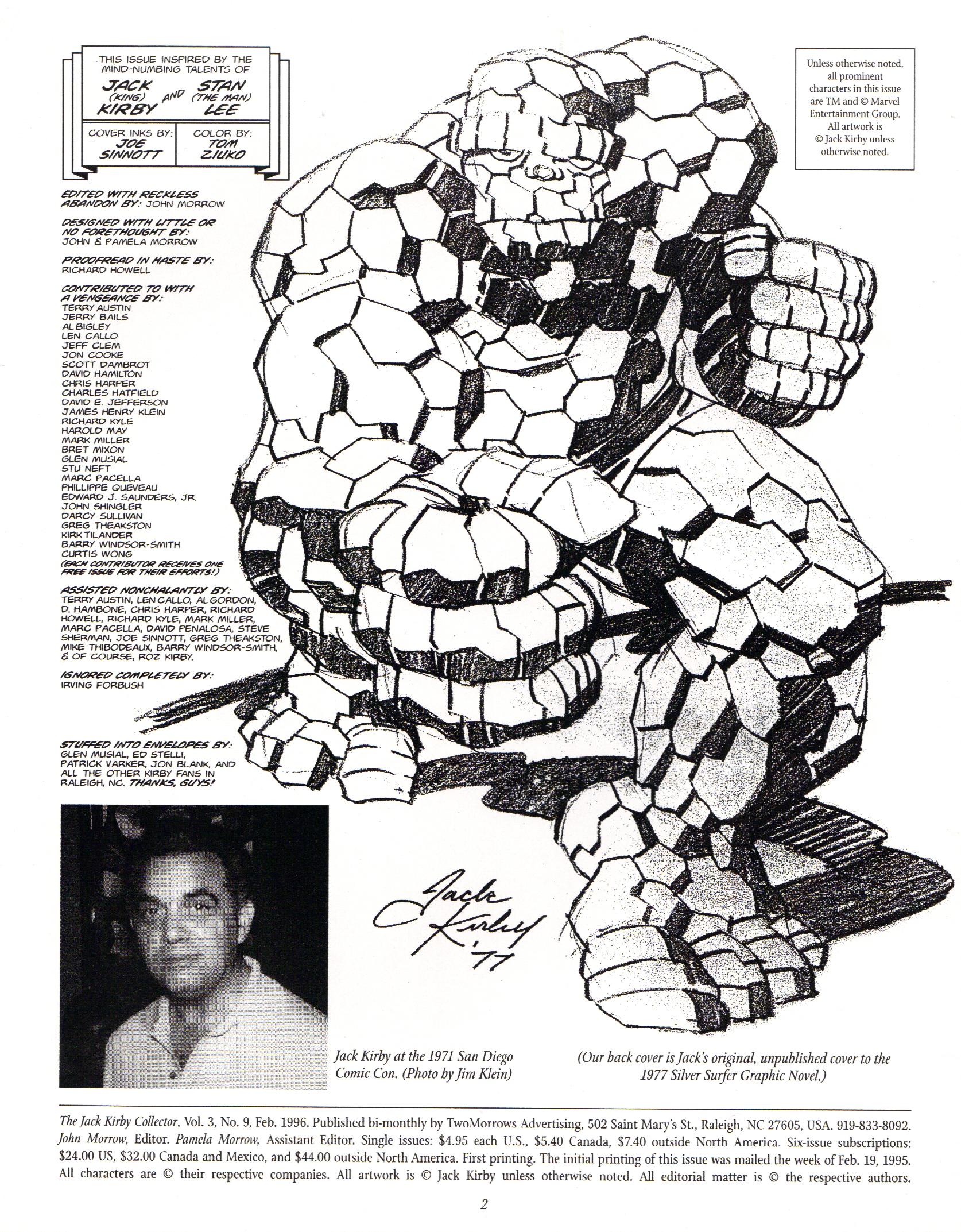 Read online The Jack Kirby Collector comic -  Issue #9 - 2