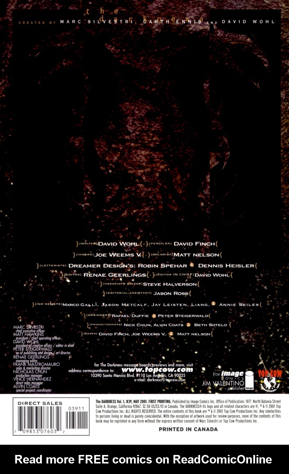 Read online The Darkness (1996) comic -  Issue #39 - 2