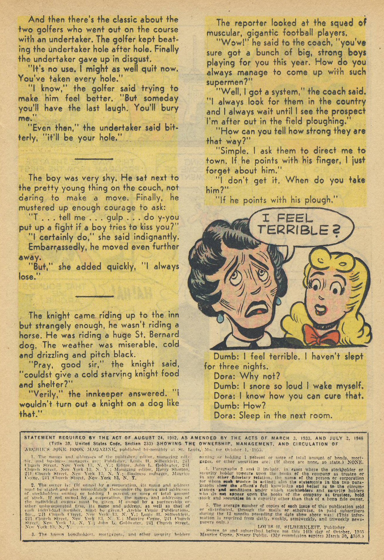Read online Archie's Joke Book Magazine comic -  Issue #22 - 25