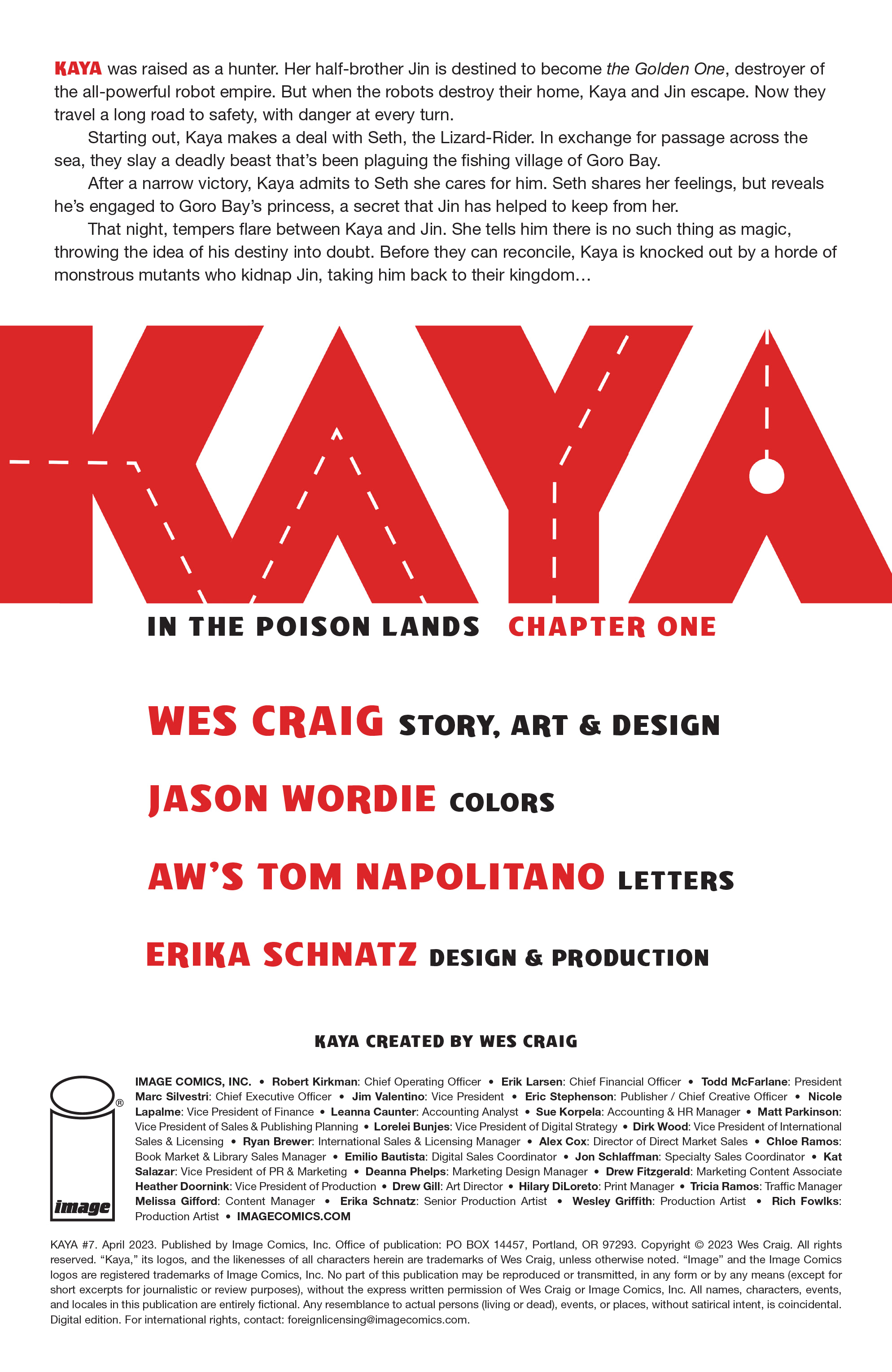 Read online Kaya comic -  Issue #7 - 2