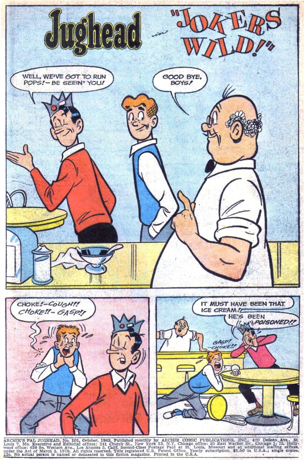 Read online Archie's Pal Jughead comic -  Issue #101 - 3