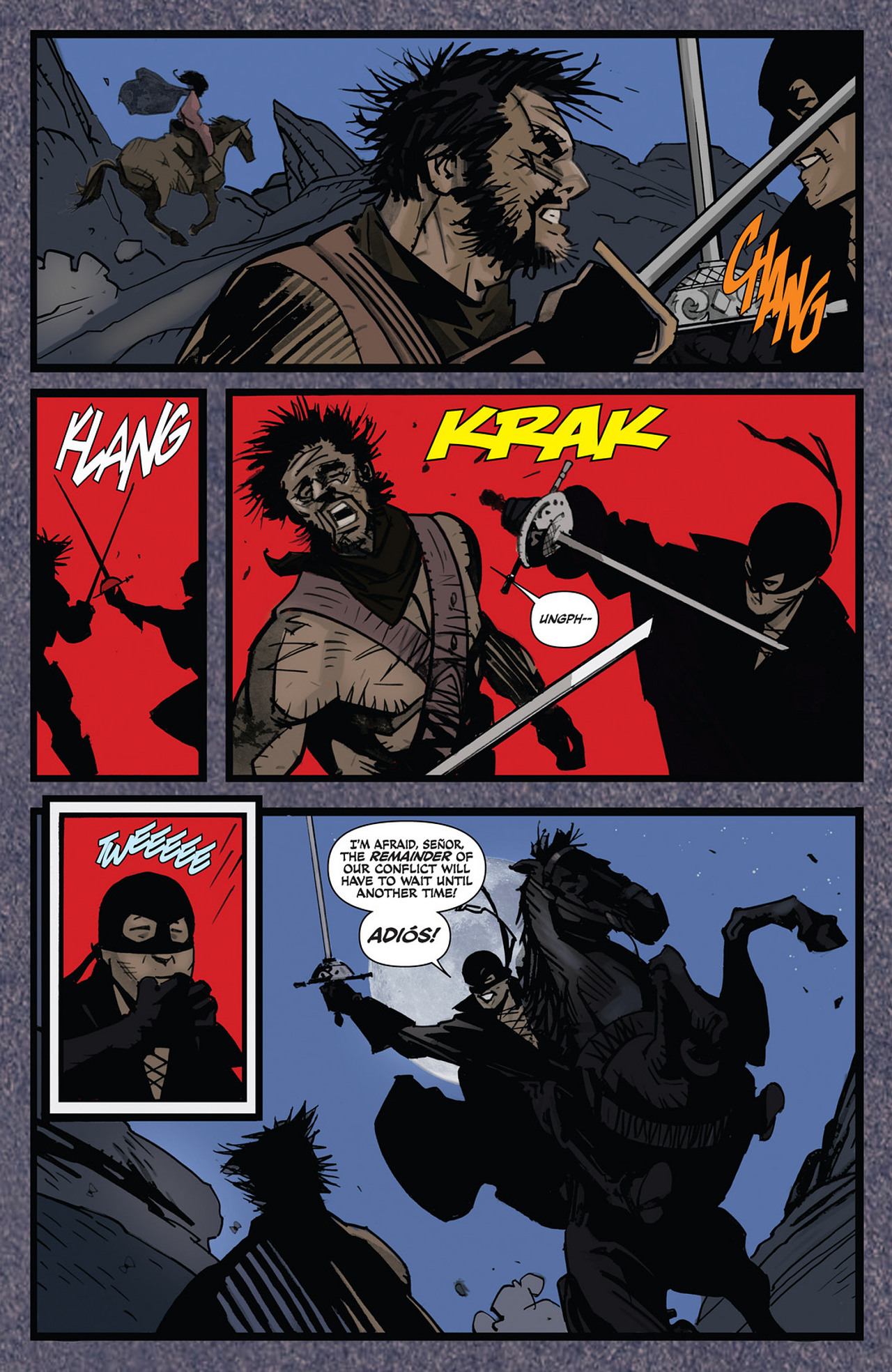 Read online Zorro Rides Again comic -  Issue #12 - 13