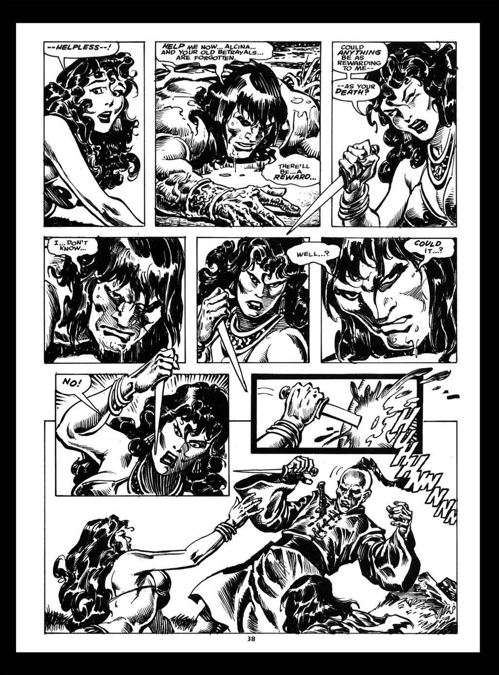 Read online The Savage Sword Of Conan comic -  Issue #214 - 38