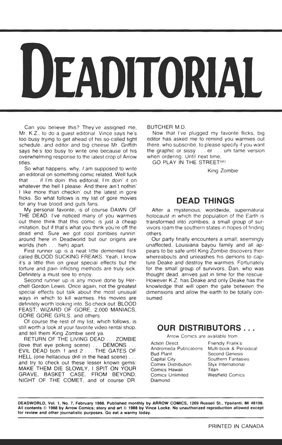 Read online Deadworld (1986) comic -  Issue #7 - 2