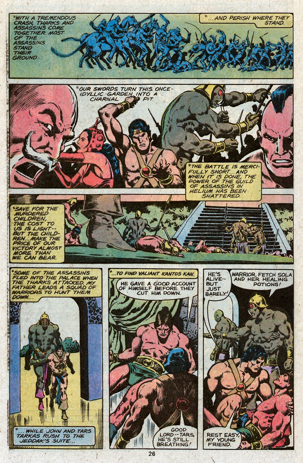 Read online John Carter Warlord of Mars comic -  Issue #26 - 28