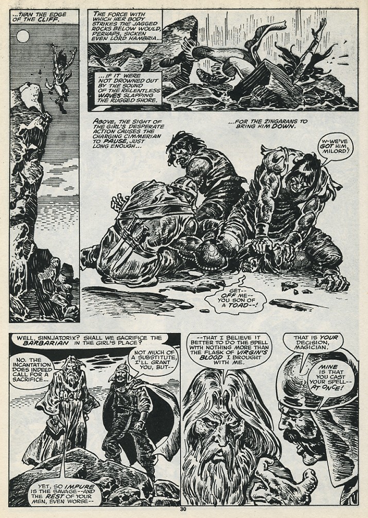 Read online The Savage Sword Of Conan comic -  Issue #199 - 32