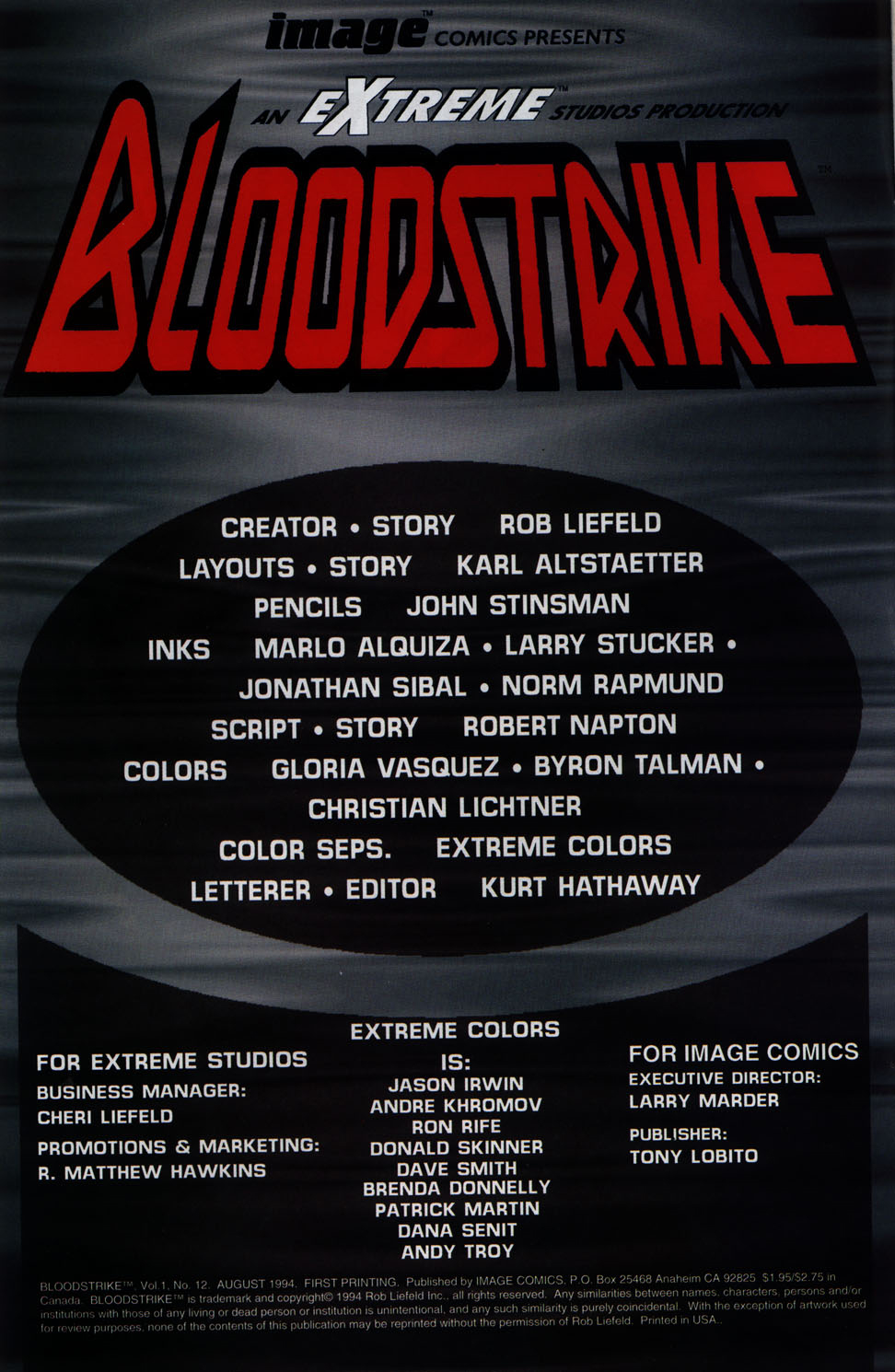 Read online Bloodstrike (1993) comic -  Issue #12 - 2