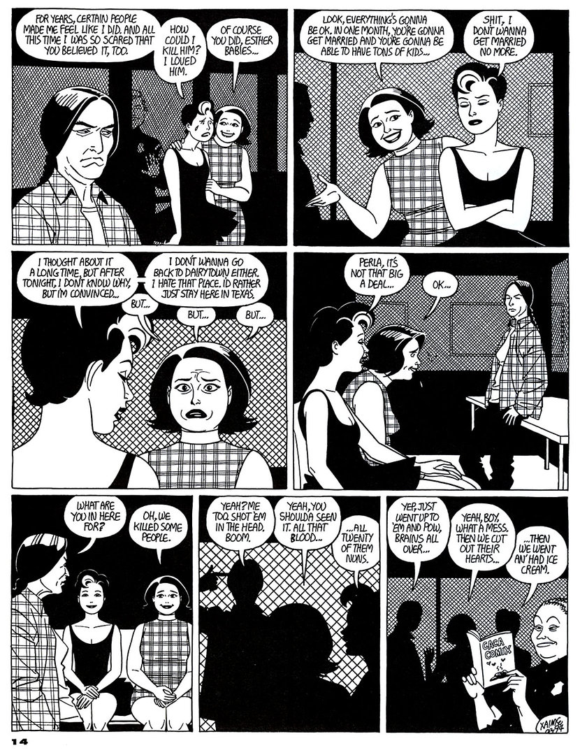 Read online Love and Rockets (1982) comic -  Issue #44 - 16