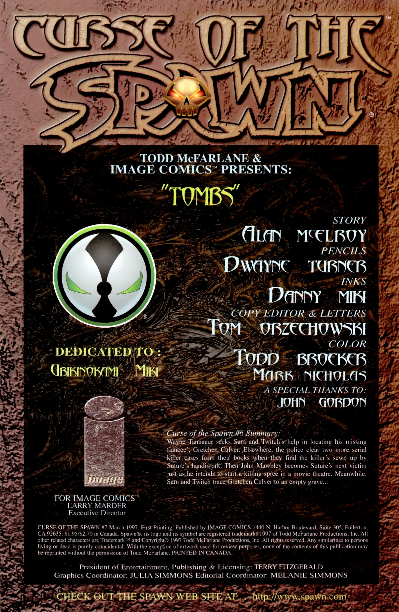 Read online Curse of the Spawn comic -  Issue #7 - 2