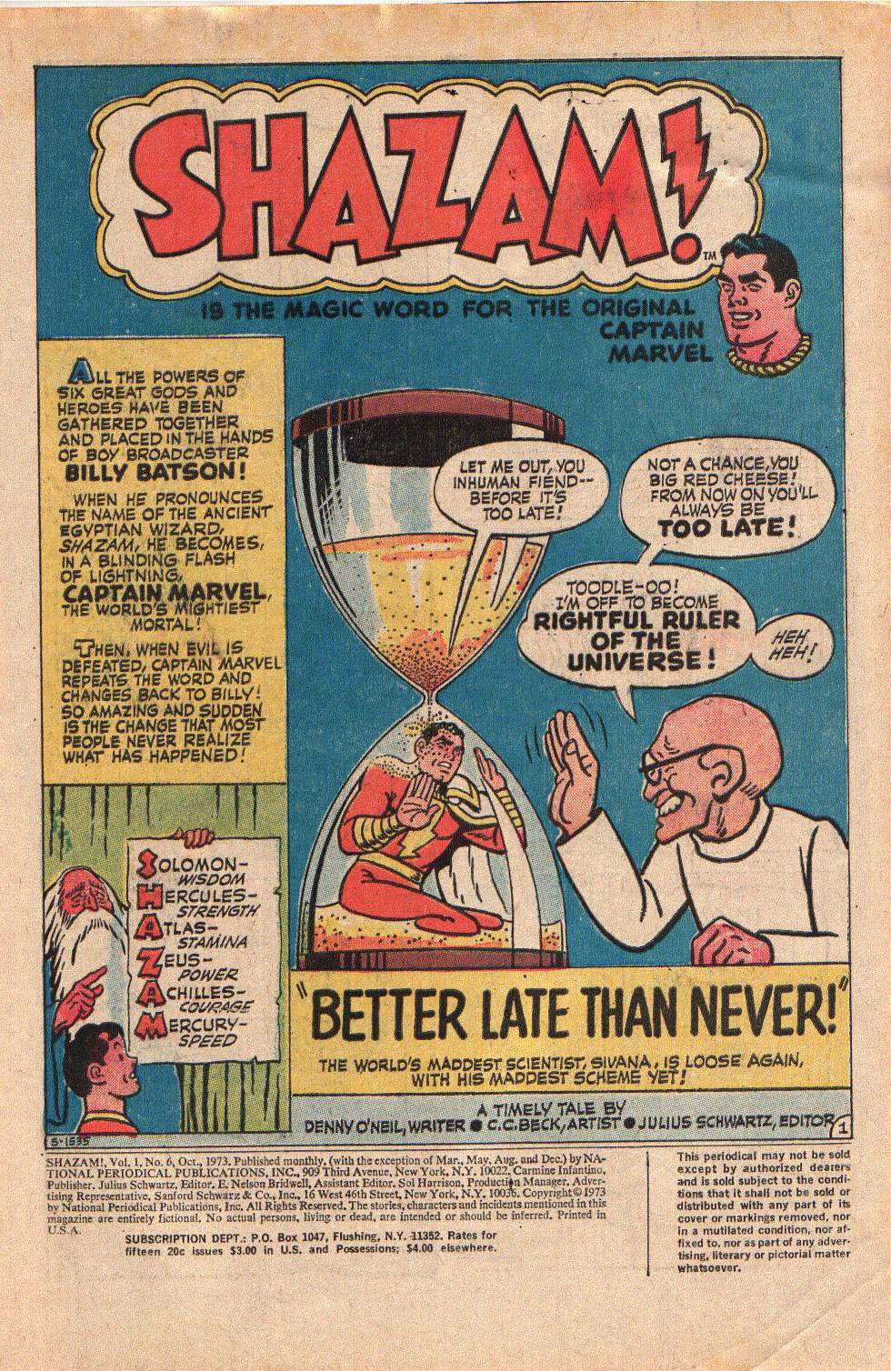 Read online Shazam! (1973) comic -  Issue #6 - 3