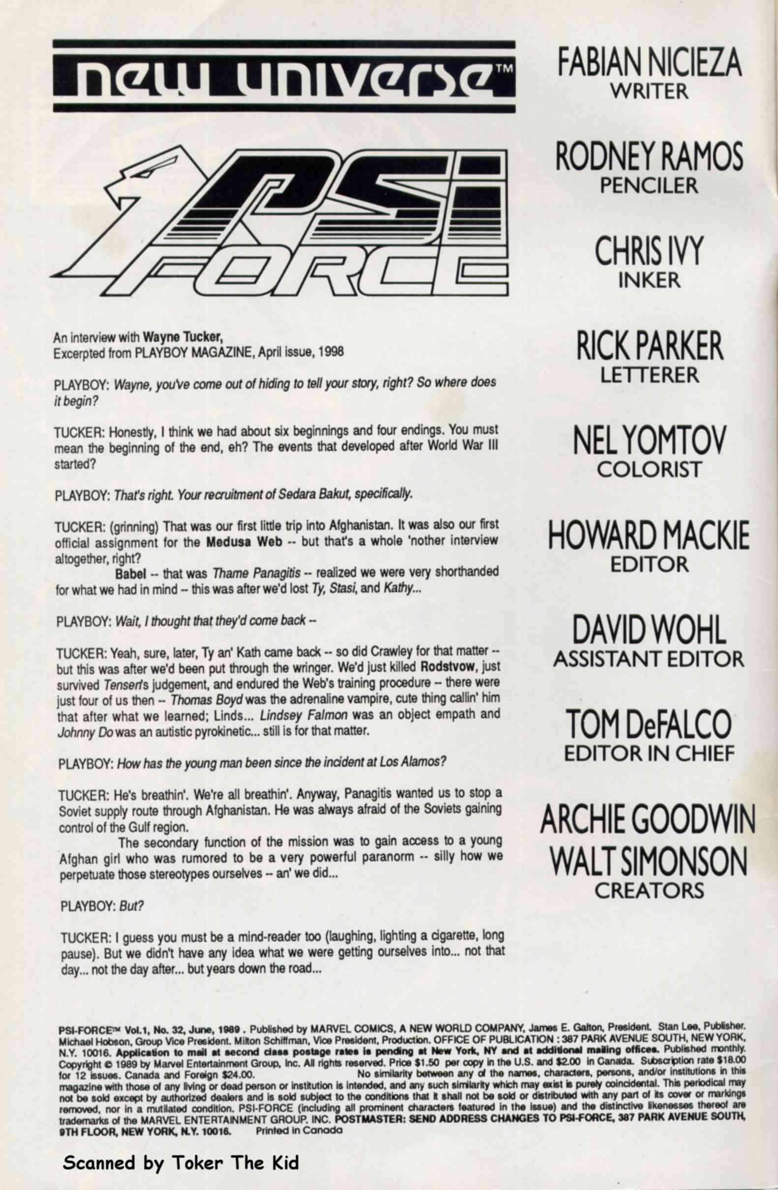 Read online Psi-Force comic -  Issue #32 - 2